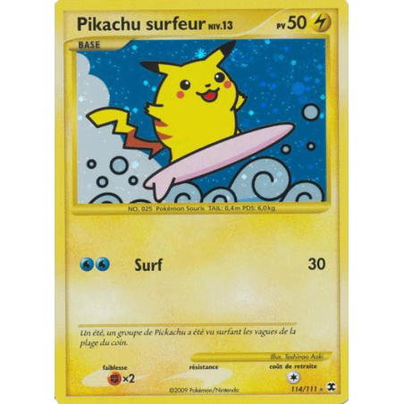 Pikachu surfeur Niv. 13 114/111
