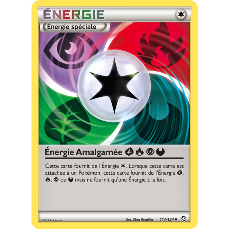 Énergie Amalgamée GrassFirePsychicDarkness 117/124