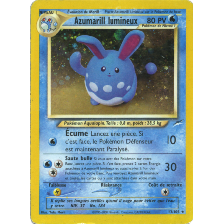 Azumarill lumineux 13/105