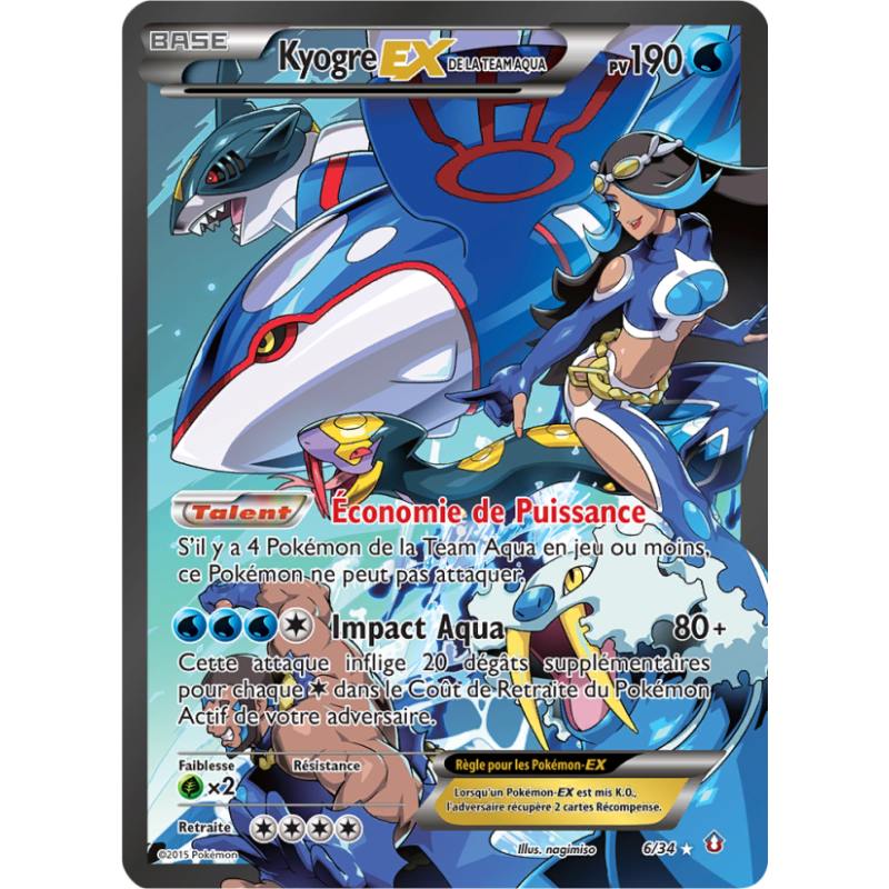 Kyogre-EX de la Team Aqua 6/34