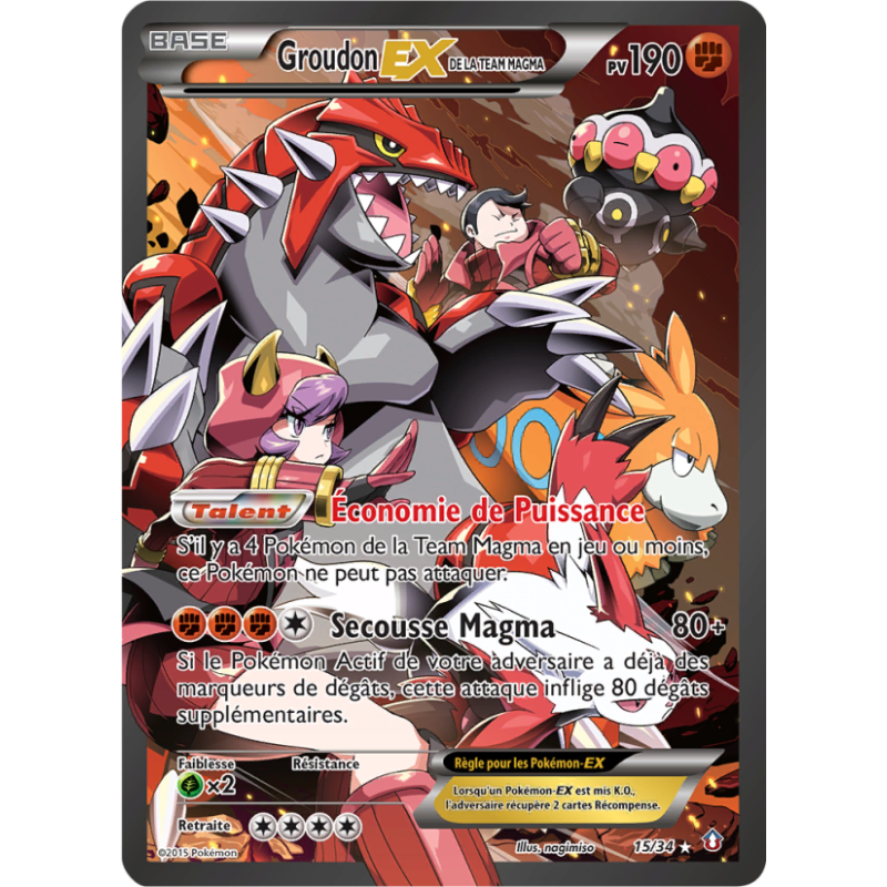 Groudon-EX de la Team Magma 15/34