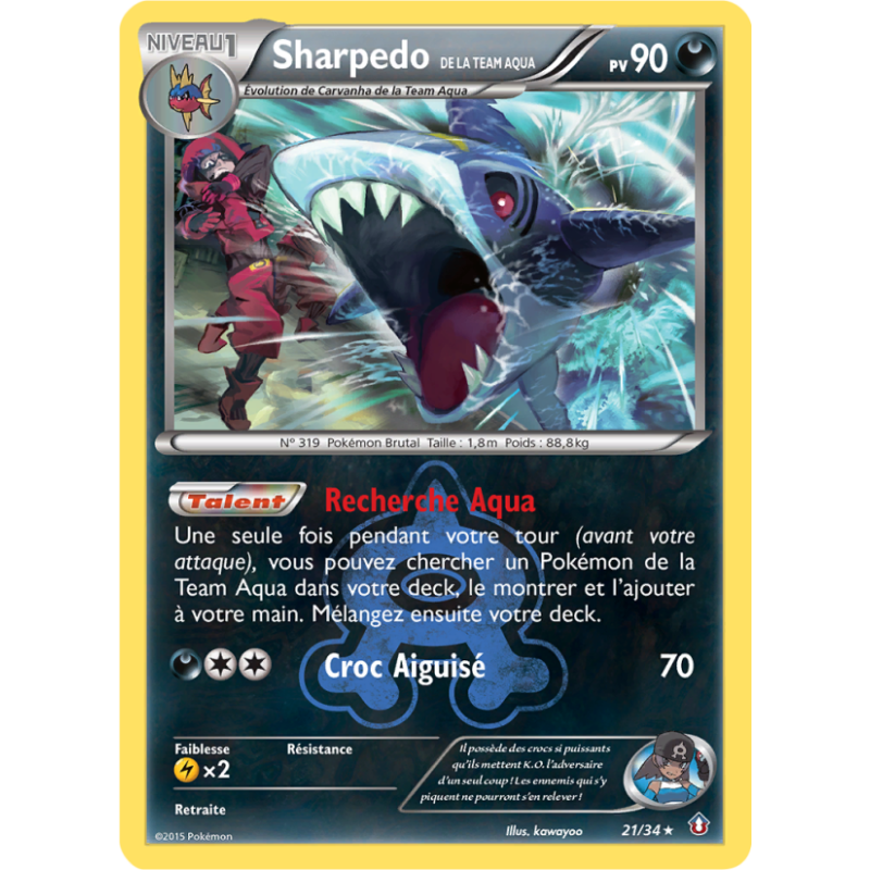 Sharpedo de la Team Aqua 21/34