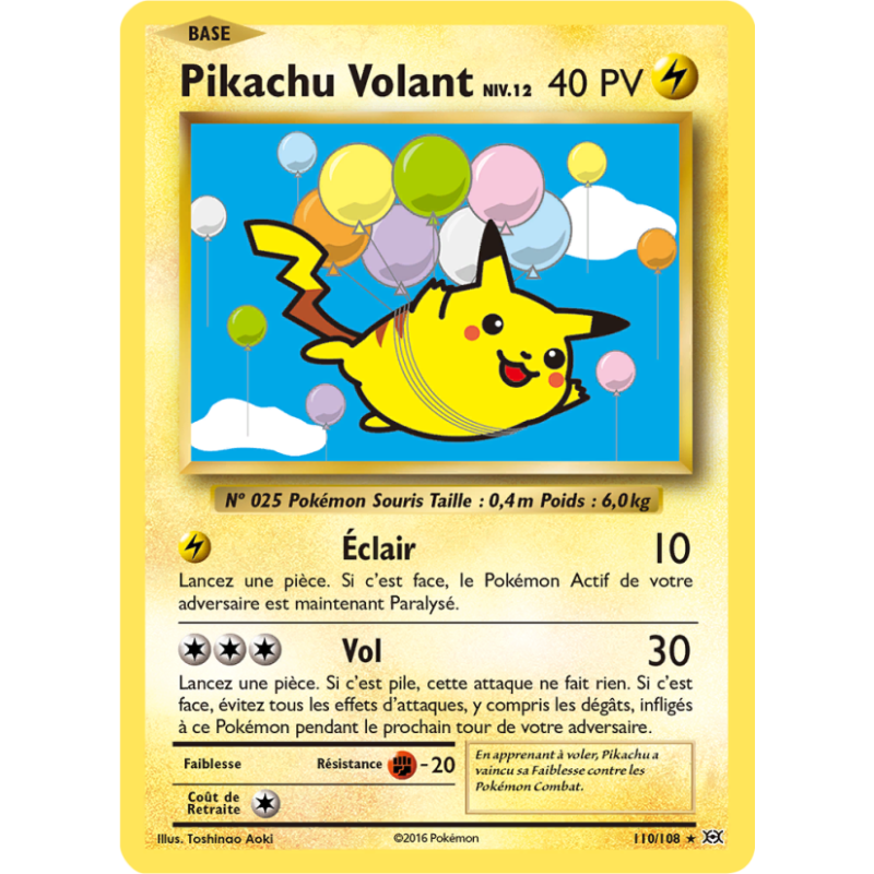 Pikachu Volant 110/108