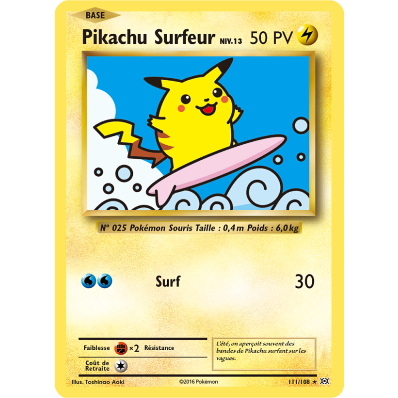 Pikachu Surfeur 111/108