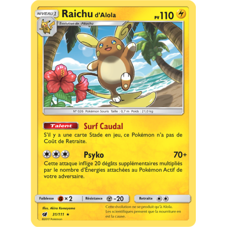 Raichu d’Alola 31/111