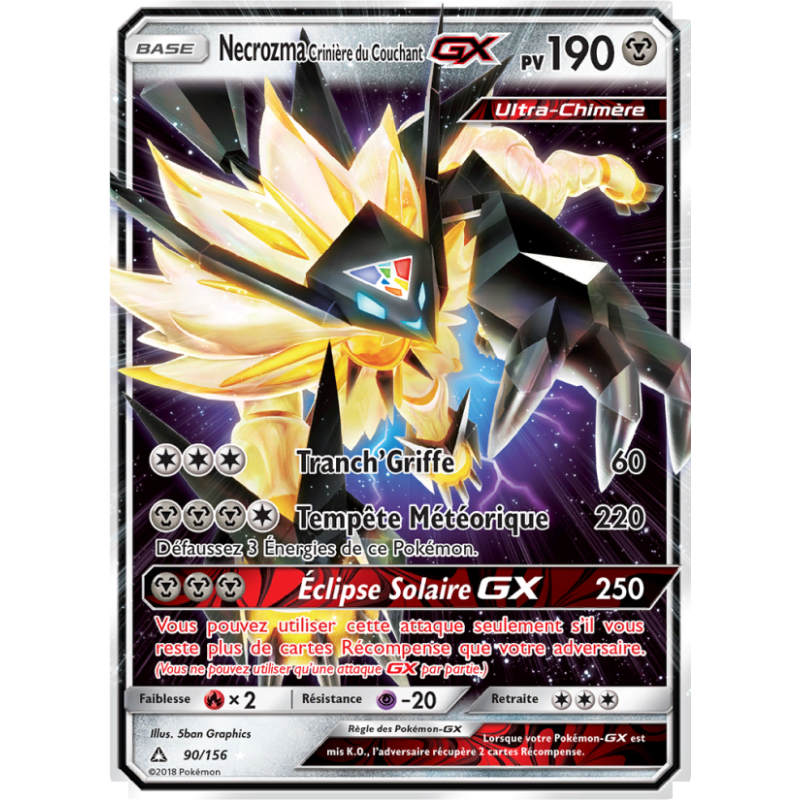 Necrozma Crinière du Couchant GX 90/156