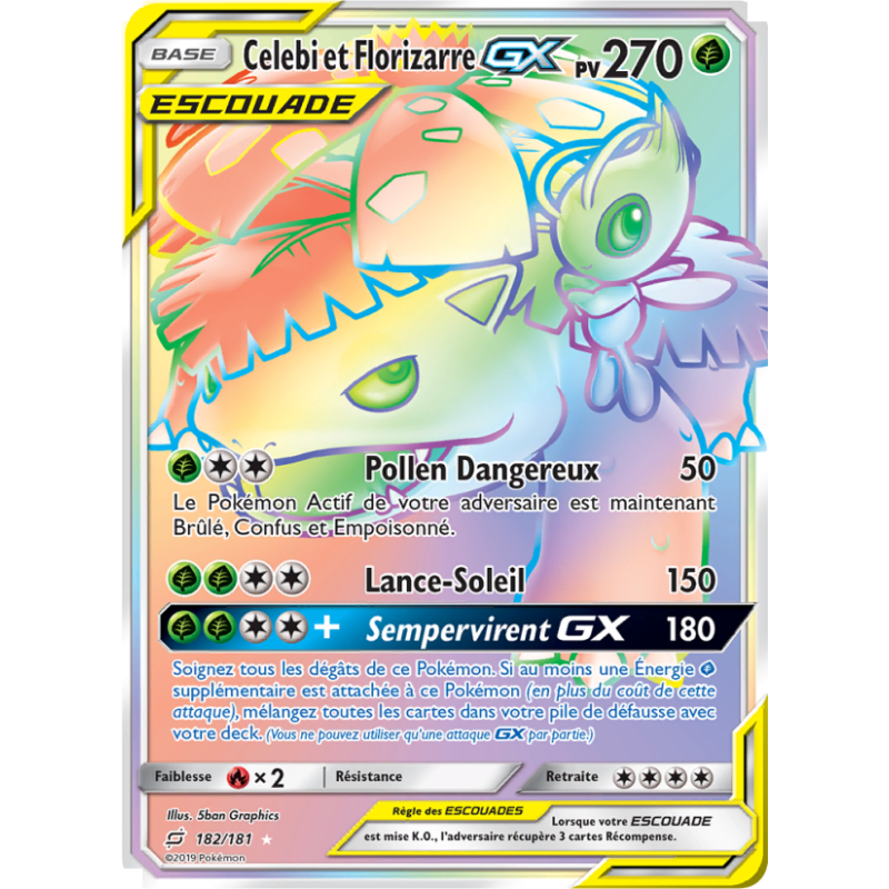 Celebi et Florizarre GX 182/181