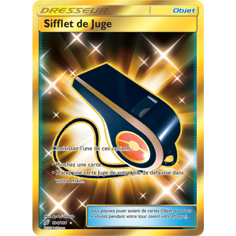 Sifflet de Juge - carte Pokémon 194/181 Duo de choc