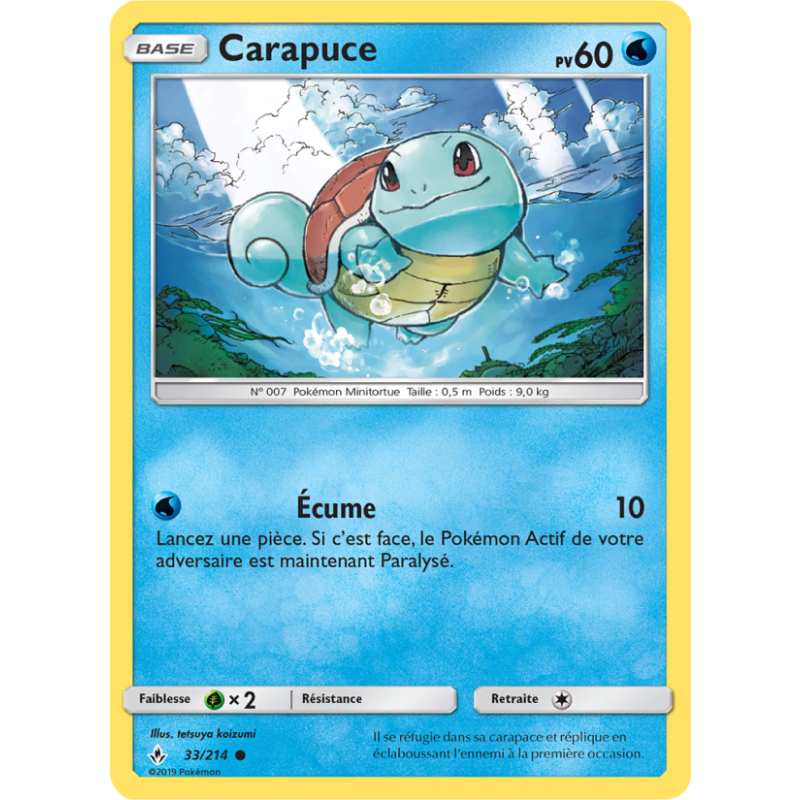 Carapuce 33/214